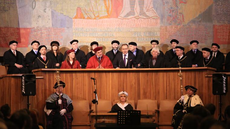 Václav Moravec zahajuje slavnostní setkání