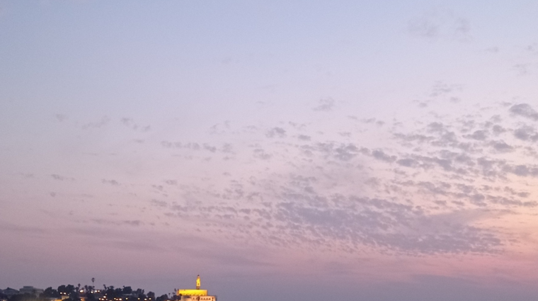 Sunset in Izrael with Natália