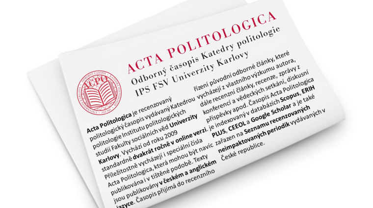 acta politologica katedra politologie ips fsv uk