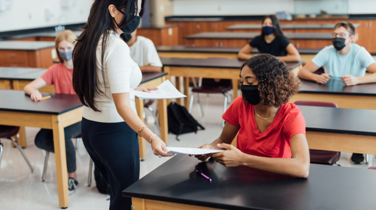 examination in a classroom