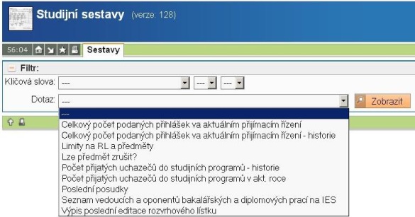 Studijní sestavy
